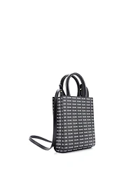 Pre-Owned Celine Mini Vertical Cabas Tote All Over Logo Print Leather