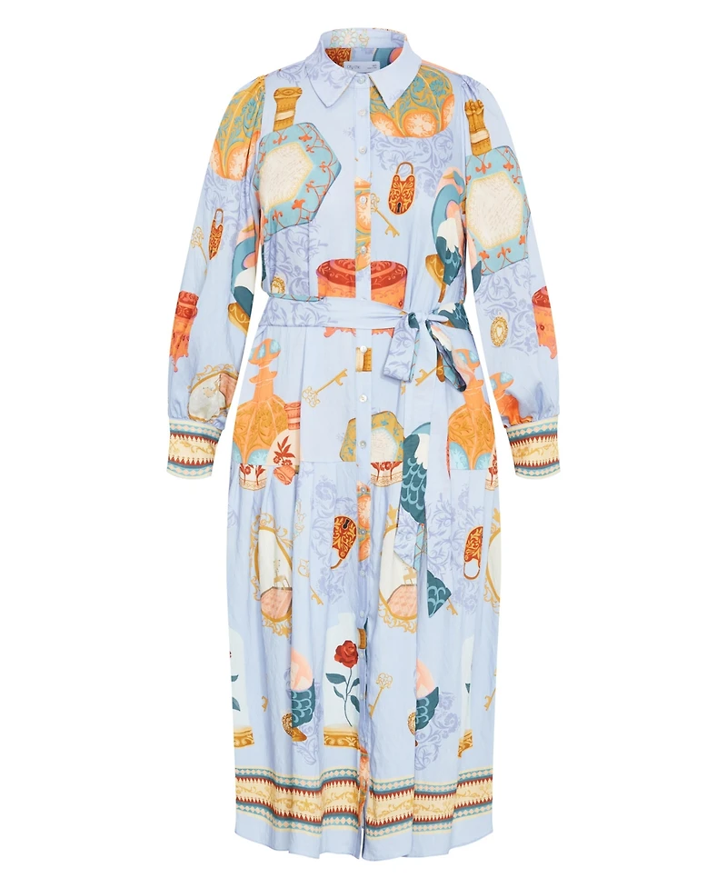 City Chic Women's Plus Stella Beauty Print Maxi Dress