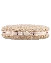 Nina Hera Beaded Shell Shaped Small Clutch Handbag