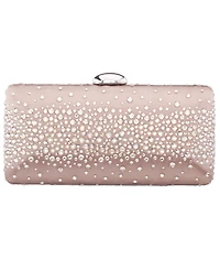 Nina Crystal Scatter Pattern Minaudiere Small Clutch Handbag