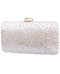 Nina Crystal Scatter Pattern Minaudiere Small Clutch Handbag