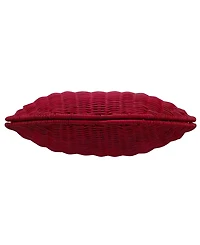 Nina Kiss Wicker Minaudiere Small Clutch Handbag