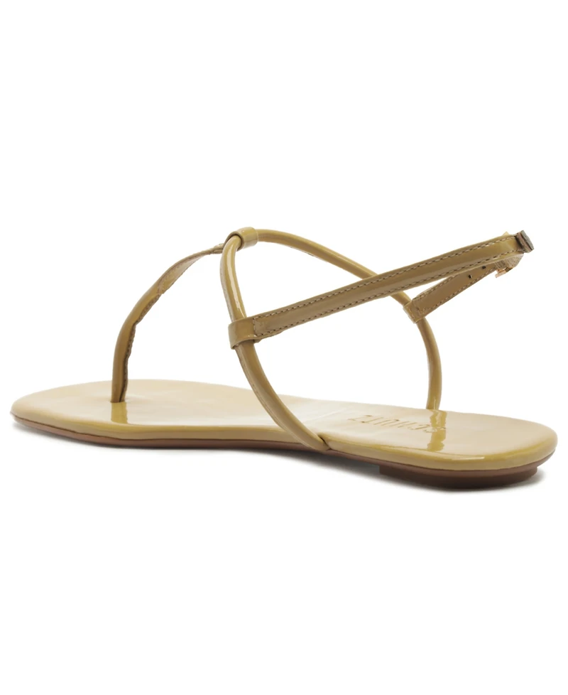 Schutz Women's Elsha Round Toe Flat Sandals