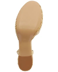 Schutz Women's Keefa Raffia Round Toe Sandals