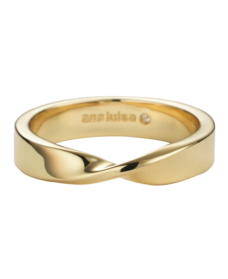 Ana Luisa 14k Gold-Plated Eliora Twist Band Ring