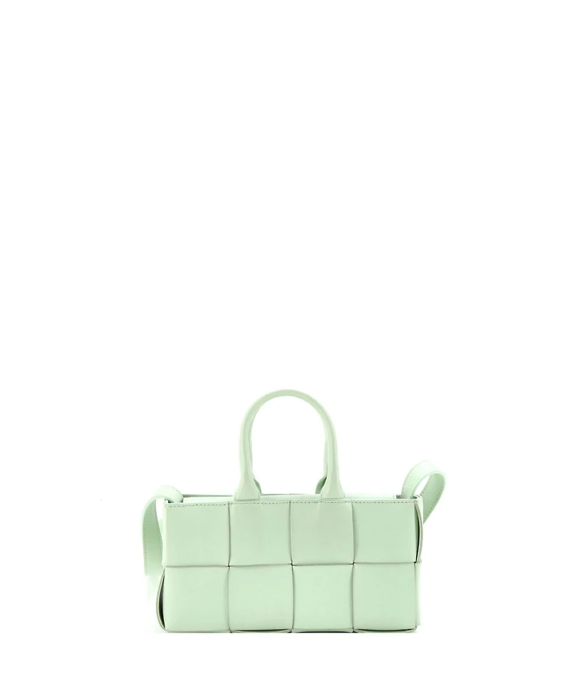 Pre-Owned Bottega Veneta Mini Arco Tote Maxi Intrecciato Leather