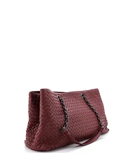 Pre-Owned Bottega Veneta Large Double Chain Tote Intrecciato Nappa