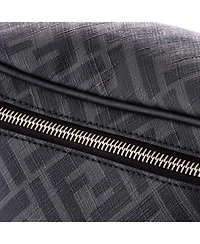 Pre-Owned Fendi Zip Belt Bag Zucca Coated Canvas and Leather