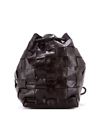 Pre-Owned Bottega Veneta Small Cassette Sailor Backpack Maxi Intrecciato Leather