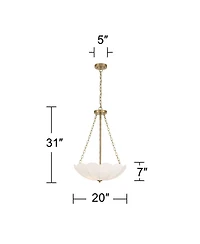 Possini Euro Design Amalthea 20" Wide Warm Pendant Light