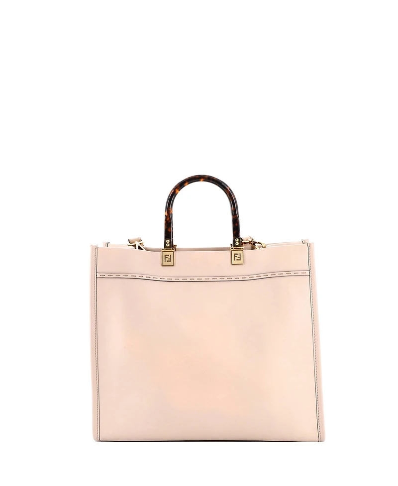 Pre-Owned Fendi Medium Sunshine Shopper Tote Leather