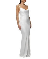 Jluxlabel Women's Down The Aisle Satin Gown