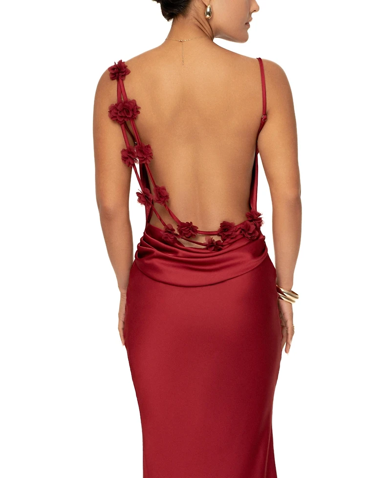 Jluxlabel Women's Down The Aisle Satin Gown