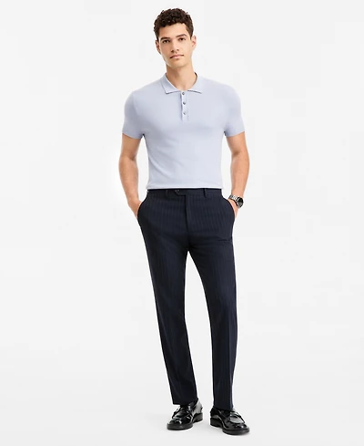 Bar Iii Men's Slim-Fit Navy Pinstripe Suit Separates Pants, Macy's Exclusive