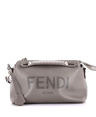 Pre-Owned Fendi Medium Logo By The Way Satchel Embossed Leather