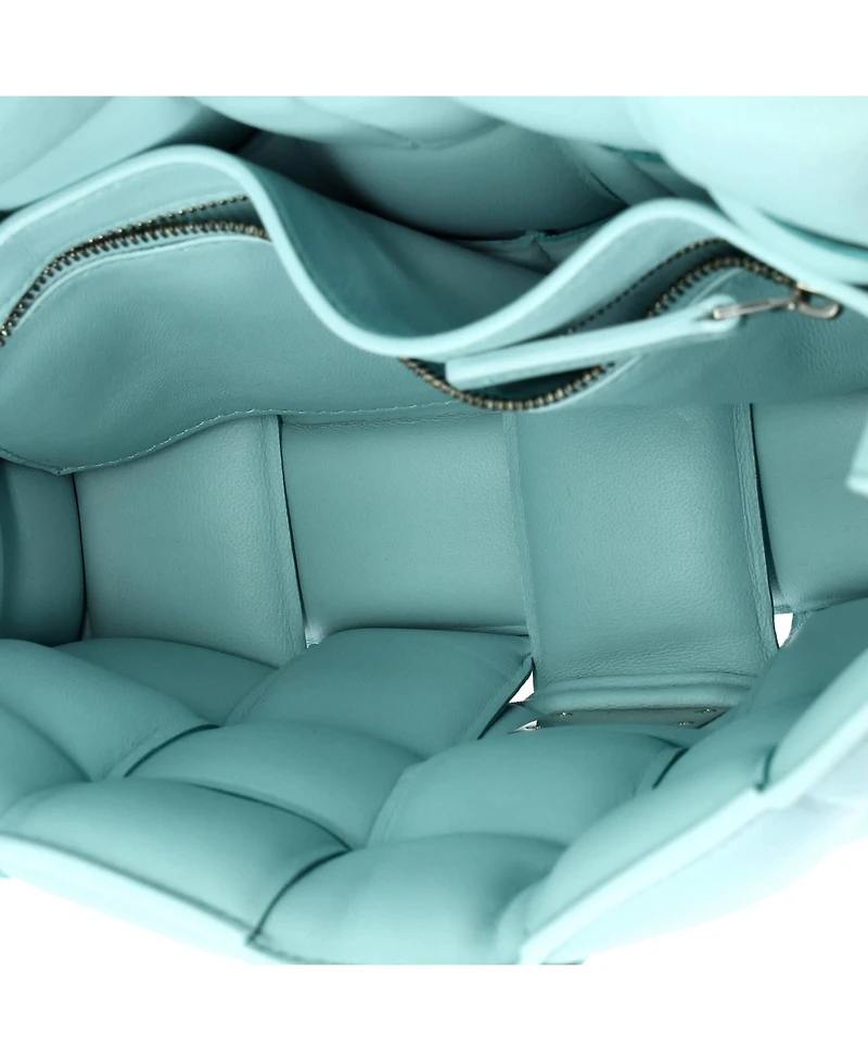 Pre-Owned Bottega Veneta Cassette Crossbody Bag Padded Maxi Intrecciato Leather