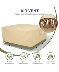 Aoodor Heavy Duty Outdoor Furniture Set Cover, 600D Waterproof Oxford Patio Sectional Set Cover Covers with Air Vents for Patio Furniture