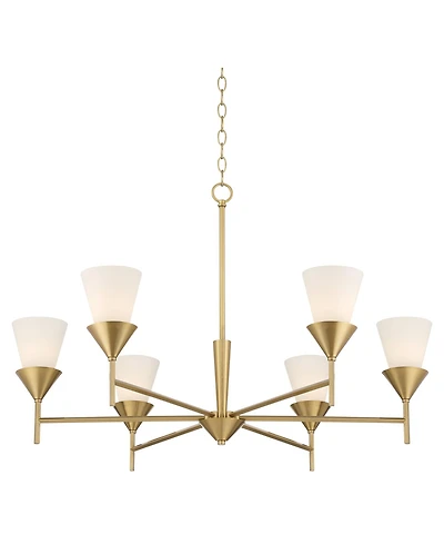 Possini Euro Design Caulfield 36" Wide 6-Light Chandelier