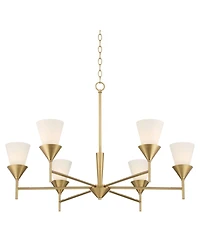 Possini Euro Design Caulfield 36" Wide 6-Light Chandelier