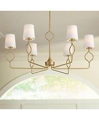 Possini Euro Design Pirouette 40"W Warm 6-Light Chandelier