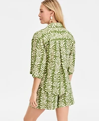 I.n.c. International Concepts Women's Flowy Half-Sleeve Blouse, Macy's Exclusive