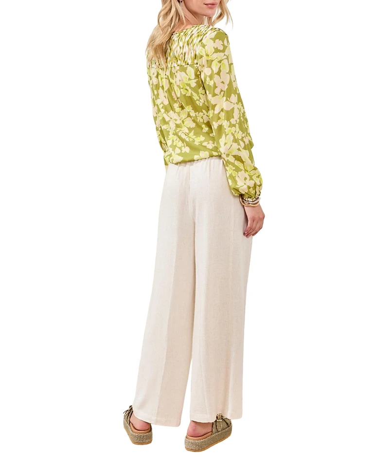 Tribal Women's Flowy Long-Sleeve Novelty Top