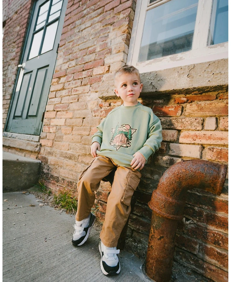 Deux par Deux Little Boys Little/ Stretch Twill Carpenter