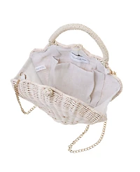Nina Rattan Shell Minaudiere Small Clutch Handbag
