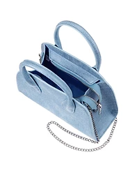 Nina Yorke Metallic Small Satchel Bag