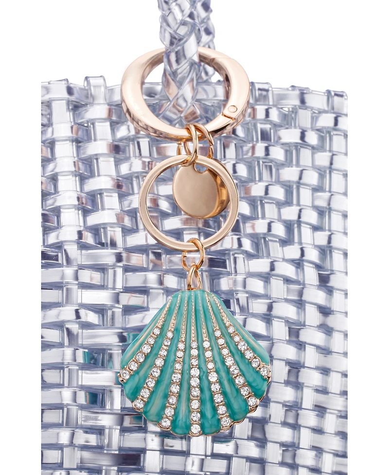 Nina Crystal Cultivated Pearl Seashell Small Bag Charm