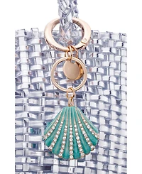 Nina Crystal Cultivated Pearl Seashell Small Bag Charm