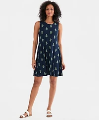 Style & Co Women's Printed Sleeveless Knit Dress, Macy's Exclusive