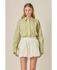 English Factory Women's Bow Embroidery shirt