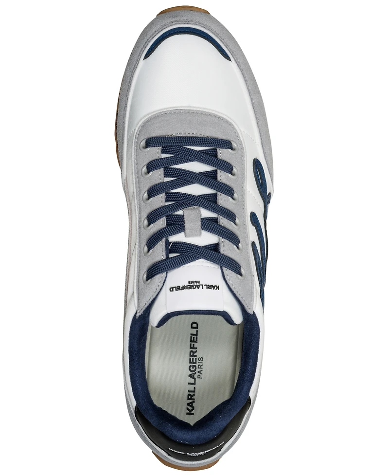 Karl Lagerfeld Men's Lace-Up Low Profile Sneakers