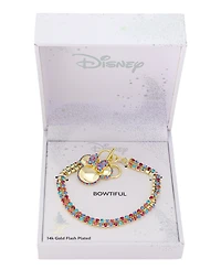 Disney Minnie Mouse Multi Color Crystal Double Strand Bracelet