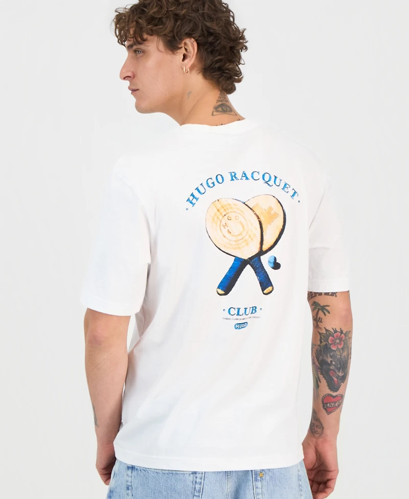 Hugo Boss Men's Nulaxo Cotton Graphic Regular-Fit T-Shirt