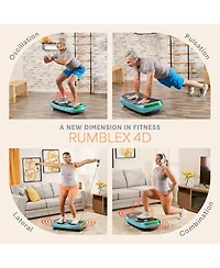 Lifepro Rumblex 4D Vibration Plate Exercise Machine – Triple Motor Oscillation