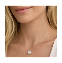 Dloria The Elena Moissanite Solitaire Necklace