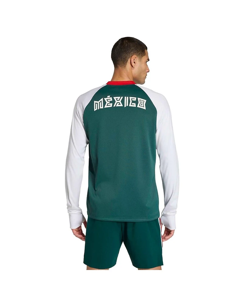 Adidas Men's Green Mexico National Team 2026 World Cup Pre-Match Away Long Sleeve Training Jersey