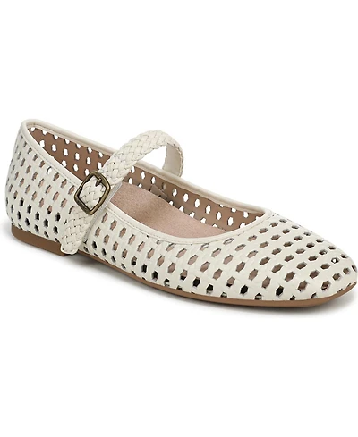 Vionic Womens Alameda Woven Mary Jane Flats