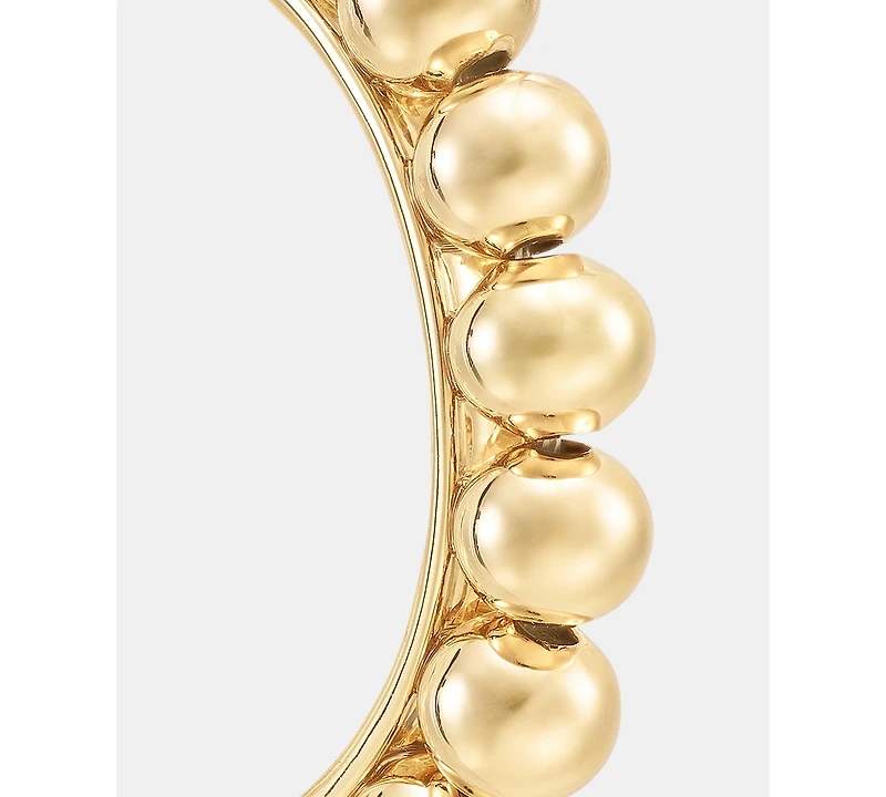 Dkny Gold-Tone Statement Ball C Hoop Earrings