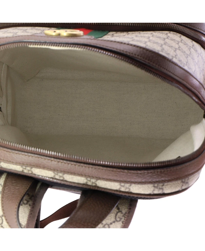 Pre-Owned Gucci Medium Ophidia Backpack Gg Coated Canvas