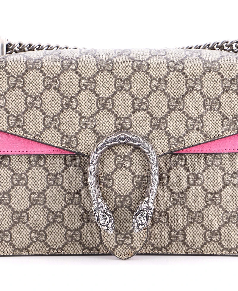 Pre-Owned Gucci Small Dionysus Bag Gg Coated Canvas