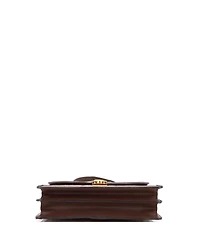 Pre-Owned Gucci Small Ophidia Flap Top Handle Bag Jumbo Gg Canvas