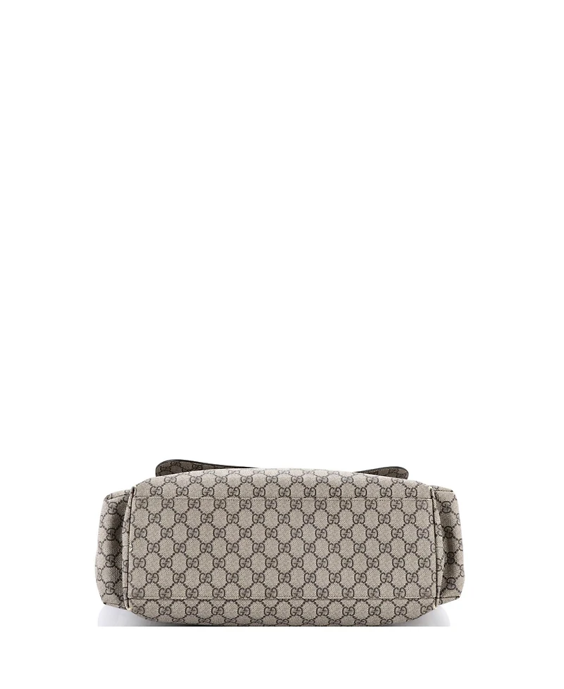 Pre-Owned Gucci Diaper Bag Gg Coated Canvas