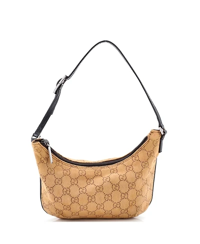 Pre-Owned Gucci Small Vintage Pochette Shoulder Bag Gg Canvas