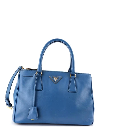 Pre-Owned Prada Small Double Zip Lux Tote Saffiano Leather