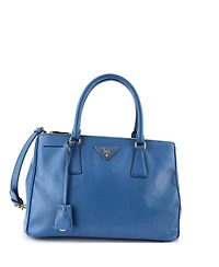 Pre-Owned Prada Small Double Zip Lux Tote Saffiano Leather