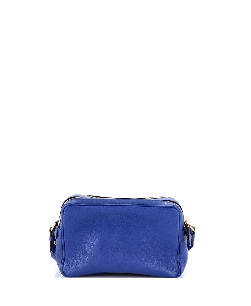 Pre-Owned Prada Medium Double Zip Camera Bag Vitello Phenix