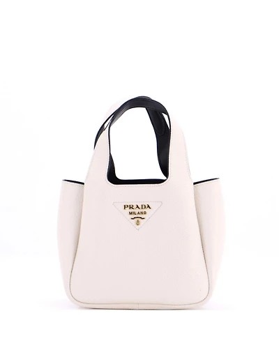 Pre-Owned Prada Mini Flou Dynamique Open Tote Vitello Daino